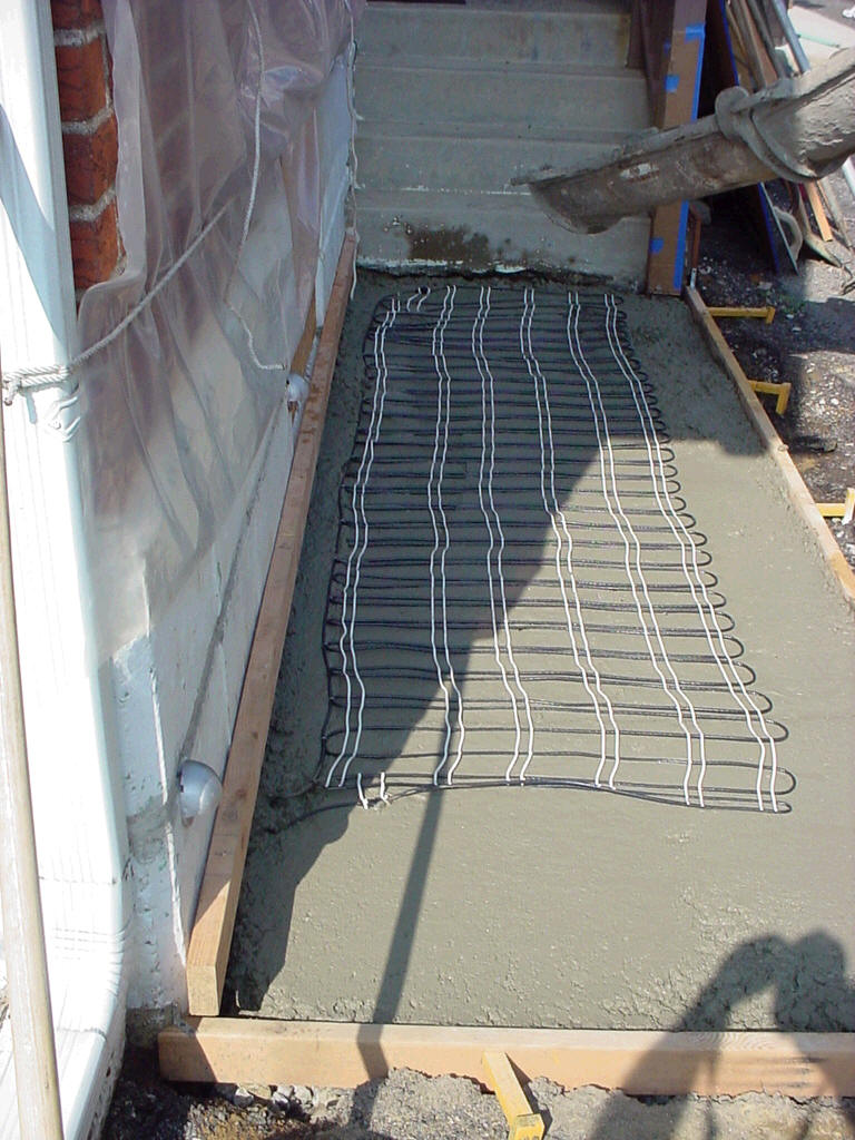 Electric Snow Melting Systems for Concrete Sidewalks and Handicap Ramps.