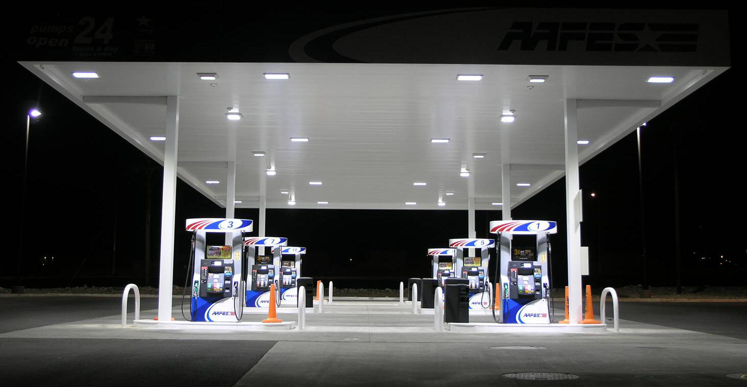 Fuel Station Electrical, LED Canopy Lighting and Signage Service all around Delaware Valley.